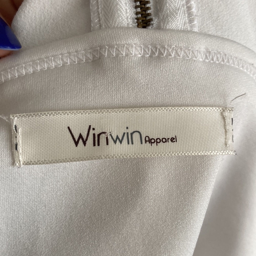 White Ruffled Winwin Blouse - Picture 4 of 6